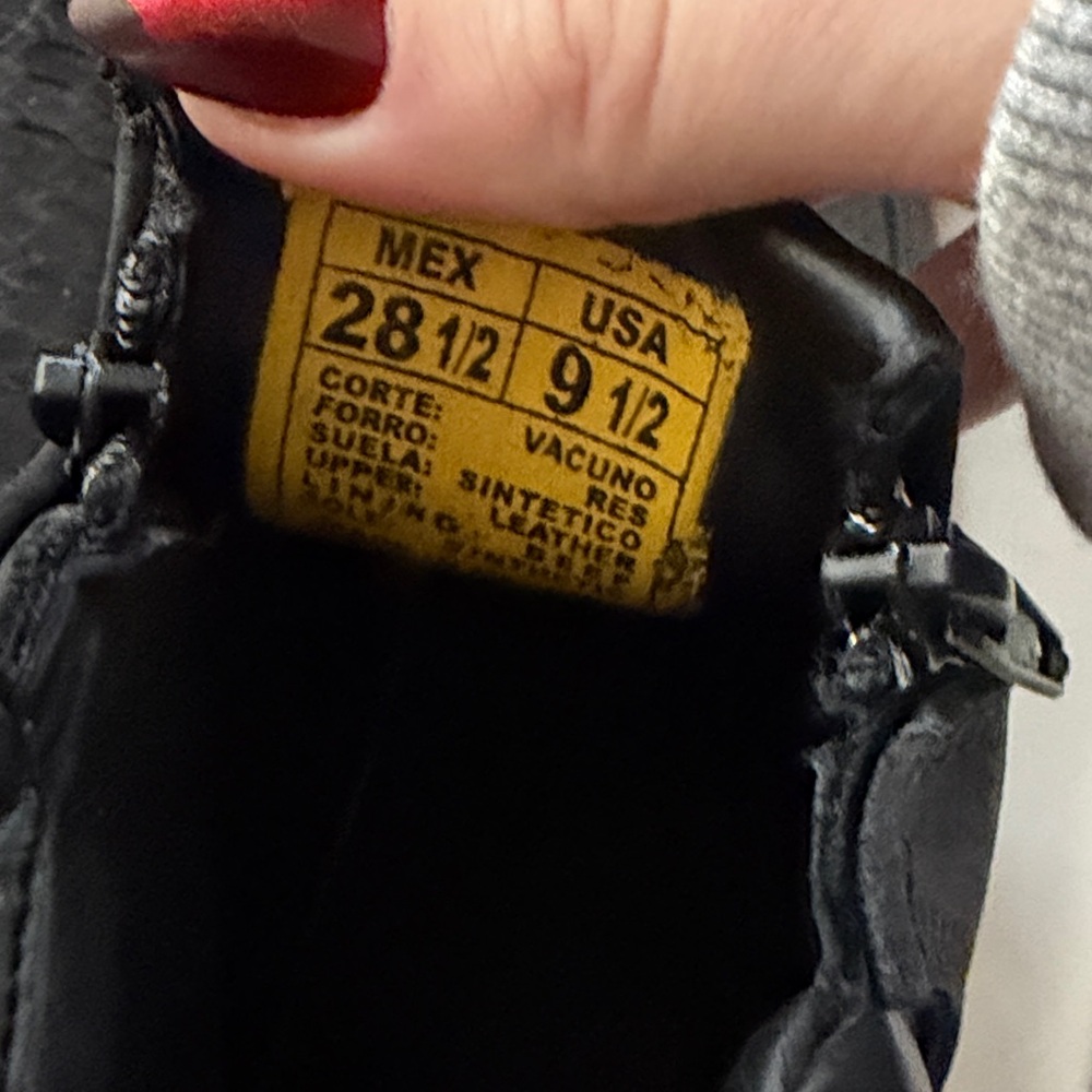 Black Python Print Square Toe Boots with Double Z… - image 8